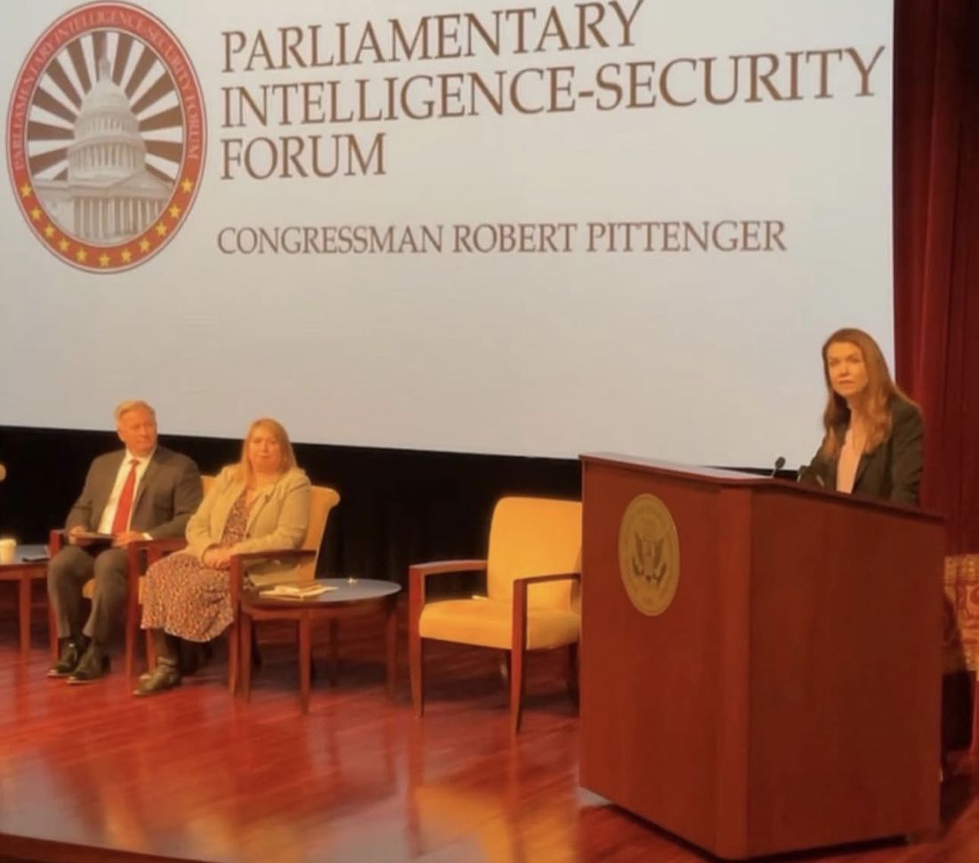 Anne Basham at the Parliamentary Intelligence-Security Forum